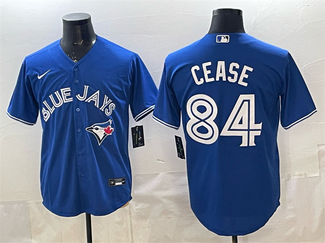 Men's Blue Toronto Blue Jays #84 Dylan Cease 2025 Cool Base Stitched Baseball Jersey